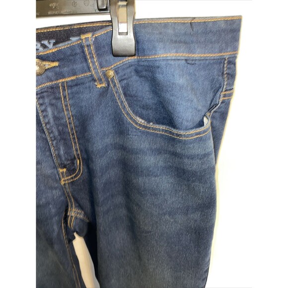 Rugby University Straight Jeans Men’s Sz 38x27 Blue Adjusted Inseam 27 Stretch - Picture 4 of 12